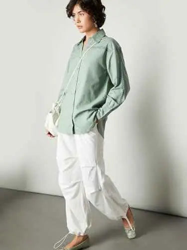 Max Women's Regular Fit Shirt (C24WCTFSWT126_Green SaumyasStore