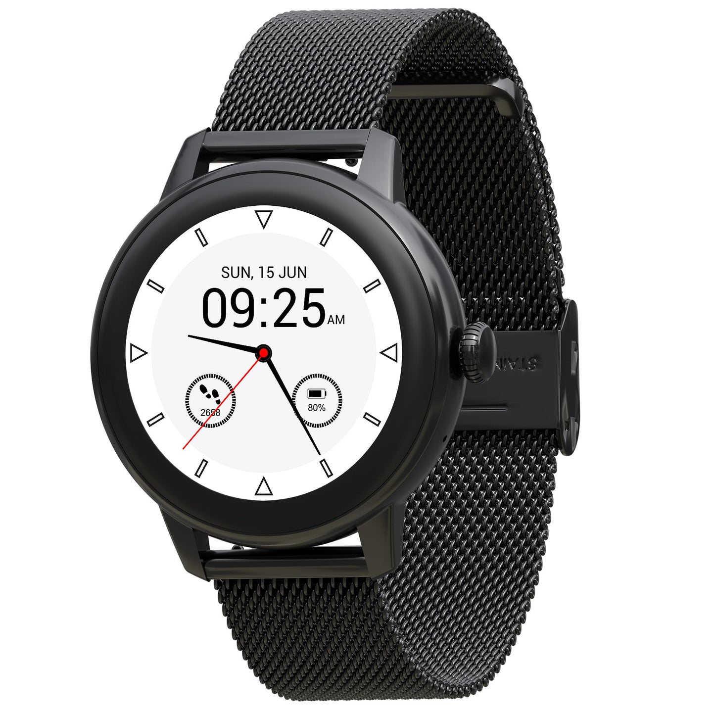 Maxima Max Pro Bliss 1.19" Ultra HD Display 600 Nits, BT Calling, Premium Metallic with 100+ Sports Modes, SpO2, Heart Rate Monitoring (Black) SaumyasStore