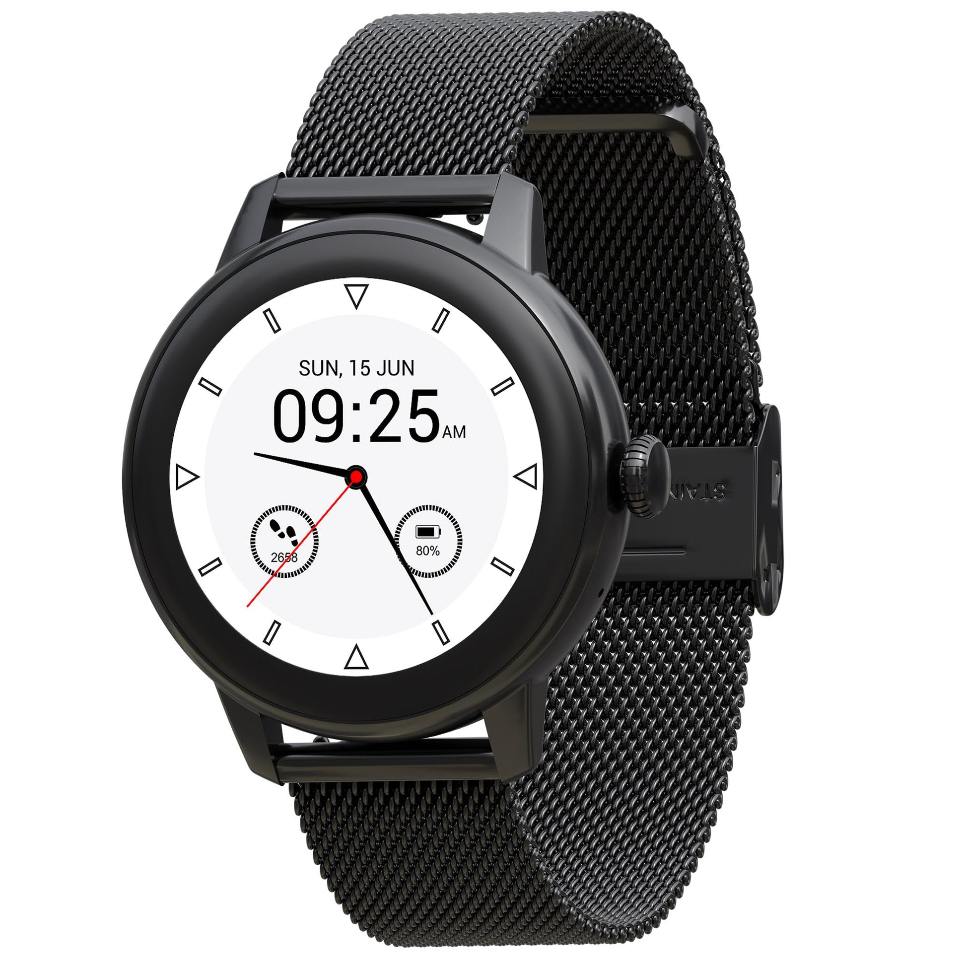 Maxima Max Pro Bliss 1.19" Ultra HD Display 600 Nits, BT Calling, Premium Metallic with 100+ Sports Modes, SpO2, Heart Rate Monitoring (Black) SaumyasStore