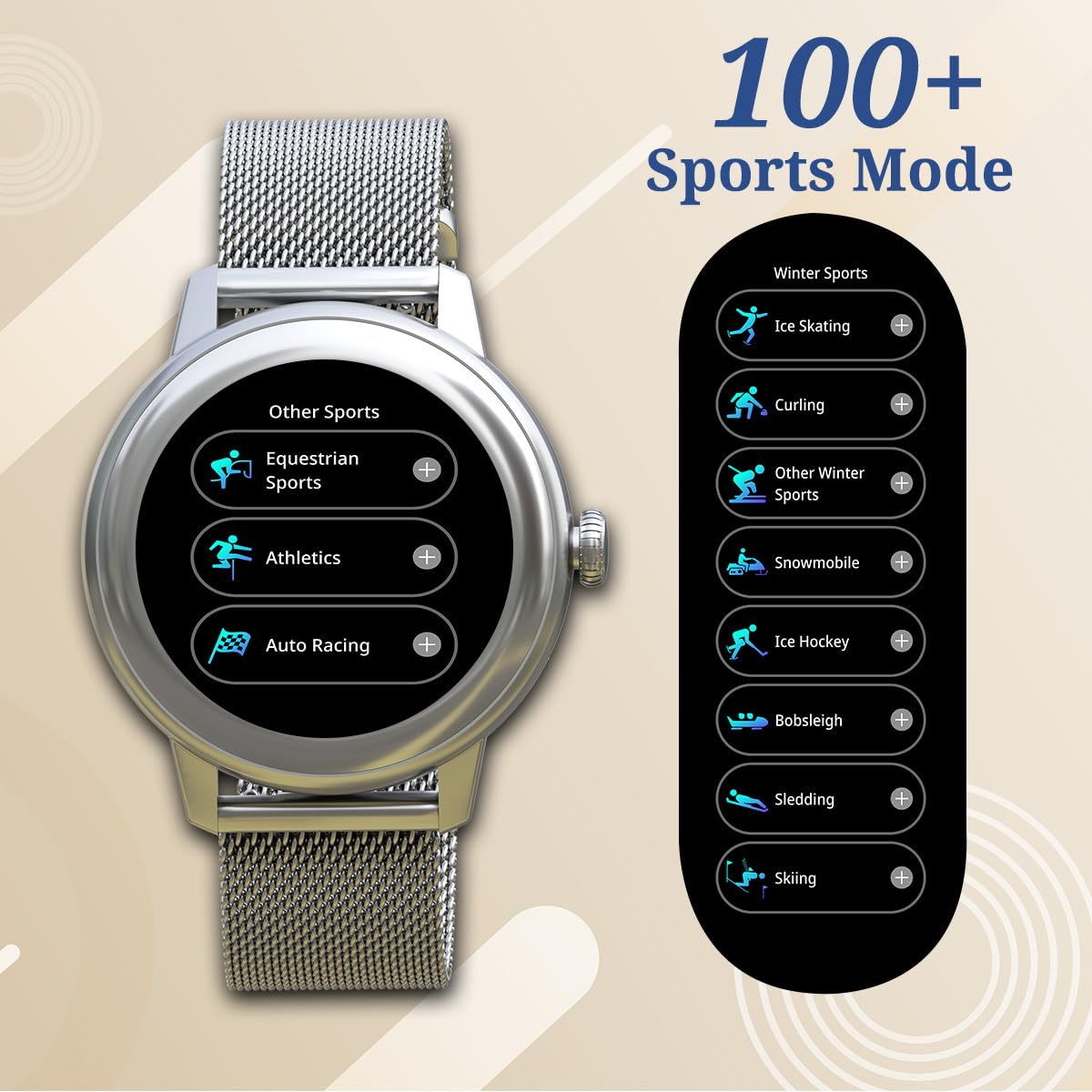 Maxima Max Pro Bliss 1.19" Ultra HD Display 600 Nits, BT Calling, Premium Metallic with 100+ Sports Modes, SpO2, Heart Rate Monitoring (Rose Gold) SaumyasStore