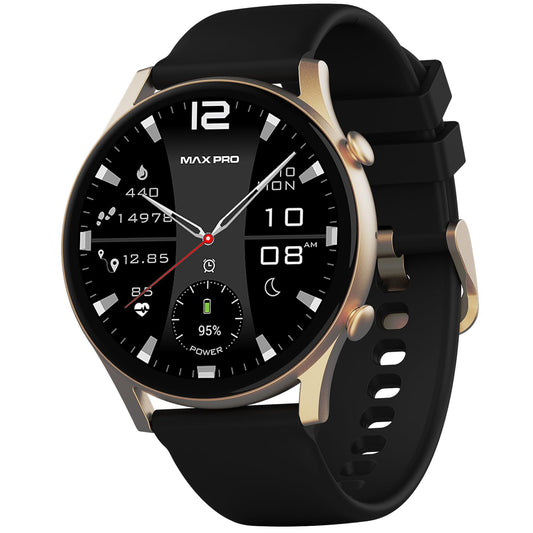 Maxima Power 1.43" Super AMOLED Bluetooth Calling Smart Watch | 466x466 Pixels Retina Resolution Display 1000Nits| Always On Smartwatch with AI Voice Assistant |Health Monitoring |Long Battery Life SaumyasStore