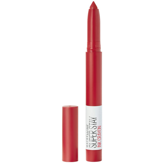 Maybelline New York Maybelline Super Stay Ink Crayon Lipstick, Precision Tip Matte Lip Crayon with Built-in Sharpener, Longwear Up To 8Hrs, Hustle In Heels, Apple Red, 0.04 oz SaumyasStore