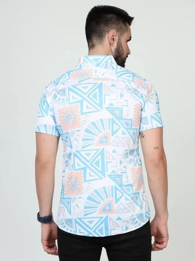 Men's Printed Rayon Half Sleeves Shirt SaumyasStore