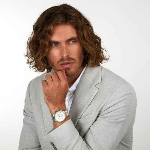 Men's Watch, Chronograph, Analog, 42 mm, SORPASSO Collection - R8873624003, Gold, Silver, 42, Classic SaumyasStore