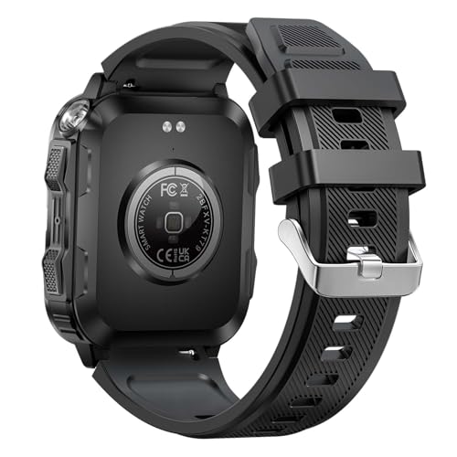 Military Smart Watch for Men with LED Flashlight Watch 2.0'' Big Screen Tactical Smartwatch 430mAh Big Battery Fitness Tracker with Heart Rate Sleep Monitor Make Calls for iPhone Android (Black) SaumyasStore