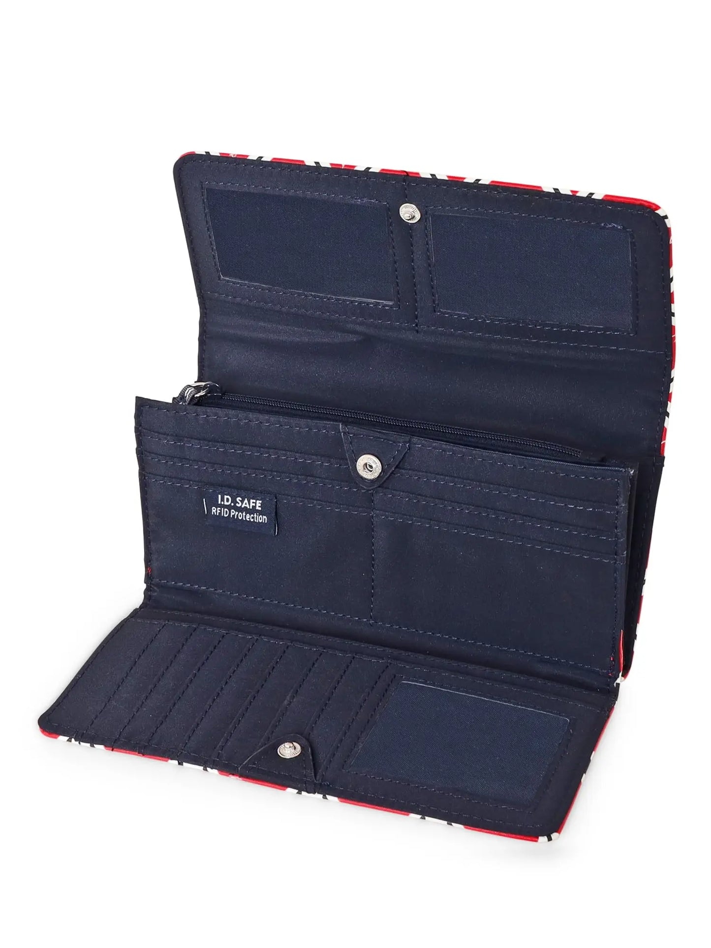 Nautica Money Manager RFID Women's Polyurethane Wallet Clutch Organizer, Red SaumyasStore