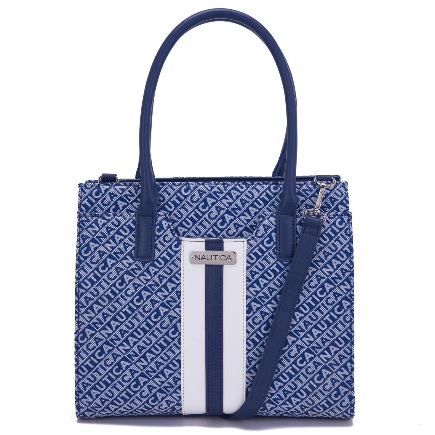 Nautica Womens Sandy Jr. Top Handel Satchel with Removable Crossbody Strap, Navy Blue SaumyasStore