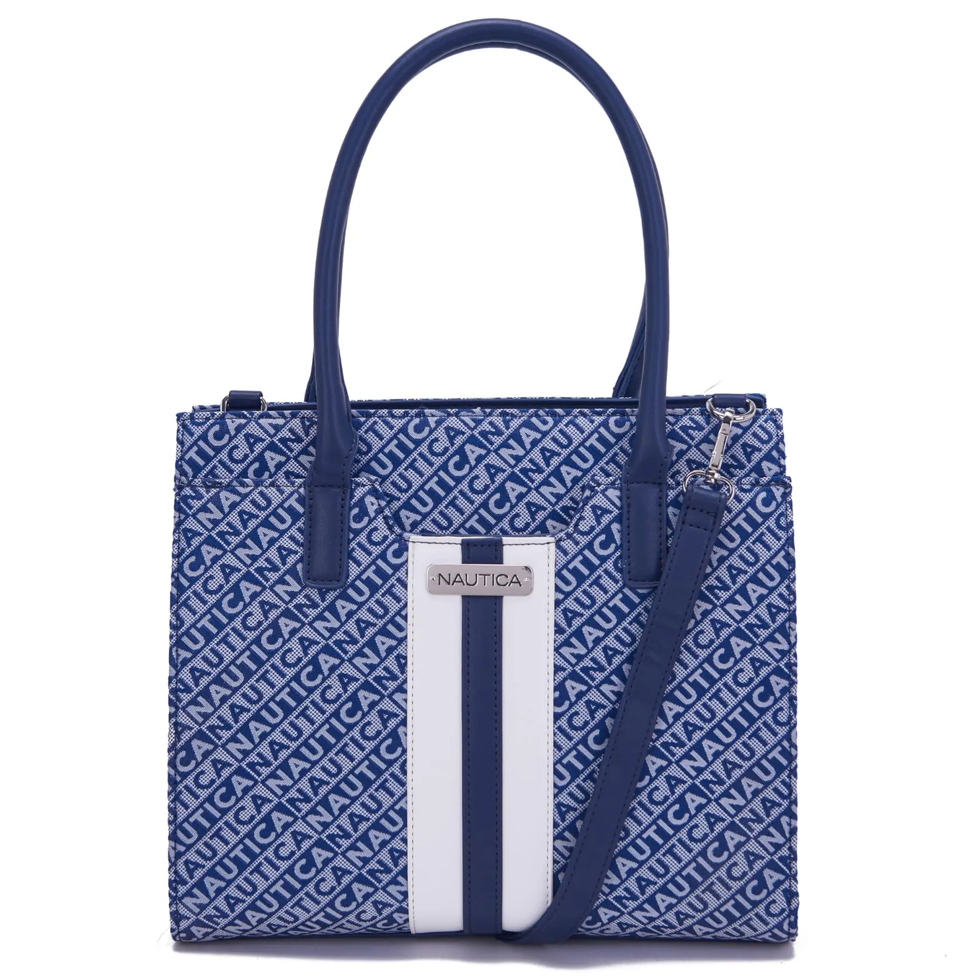 Nautica Womens Sandy Jr. Top Handel Satchel with Removable Crossbody Strap, Navy Blue SaumyasStore