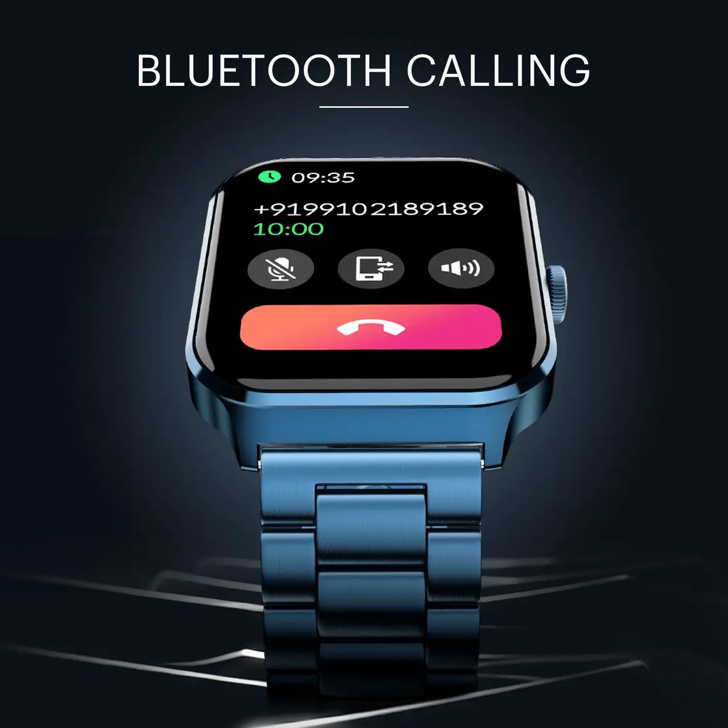 Noise Canvas Smart Watch with 1.96" Vivid Display, Functional Crown, BT Calling, 150+ Watch Faces, AI Voice Assistant, Health Suiteᵀᴹ, 100+ Sports Modes, IP67, Upto 7 Days Battery (Elite Black) SaumyasStore