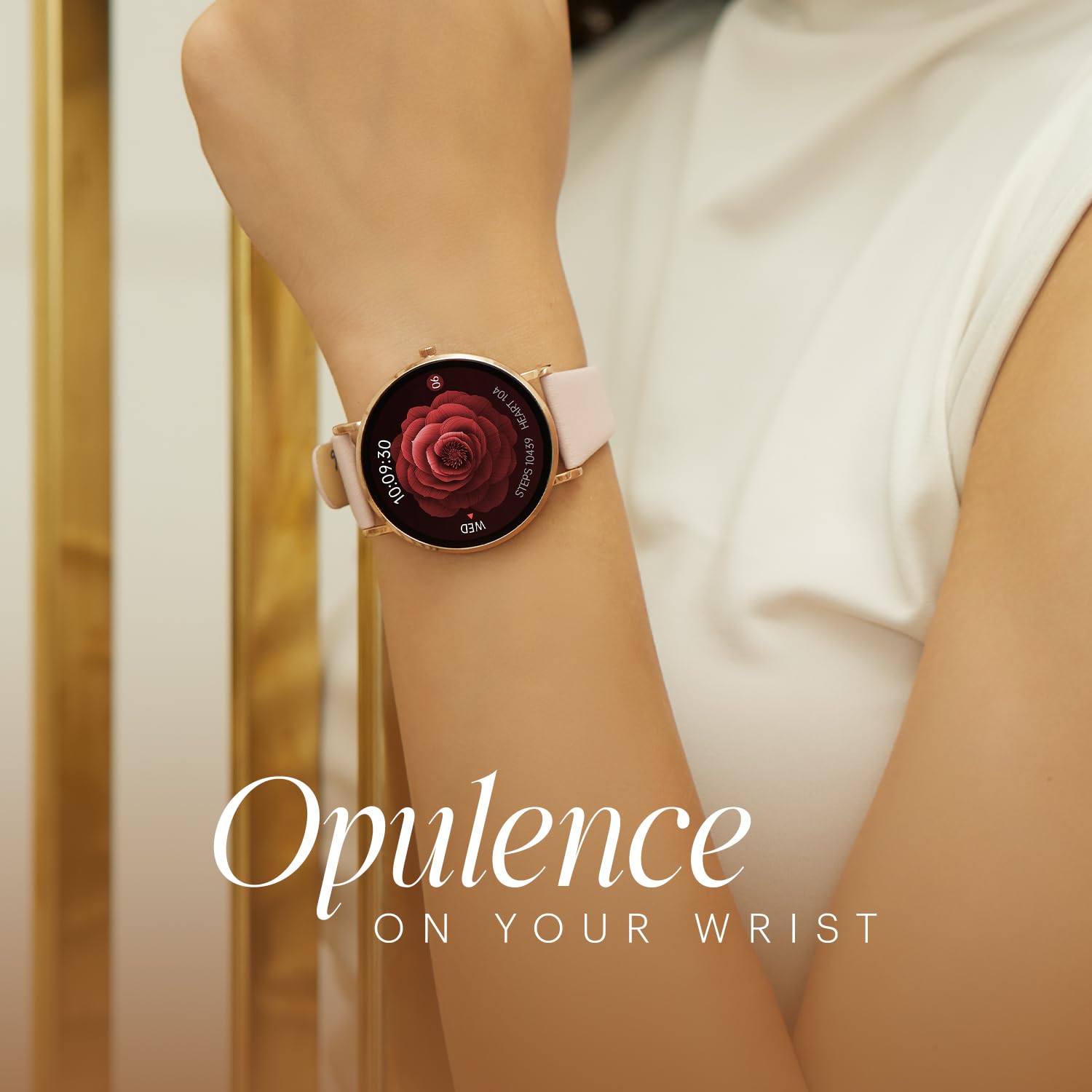 Noise Diva 2 Fashion Smart Watch for Women - Sleekest Dial, 36mm AMOLED Display, Snug Fit, Improved Female Cycle Tracker, BT Calling, Sleep Tracking, AI Voice Assistant, Password Protection-Rose Pink SaumyasStore