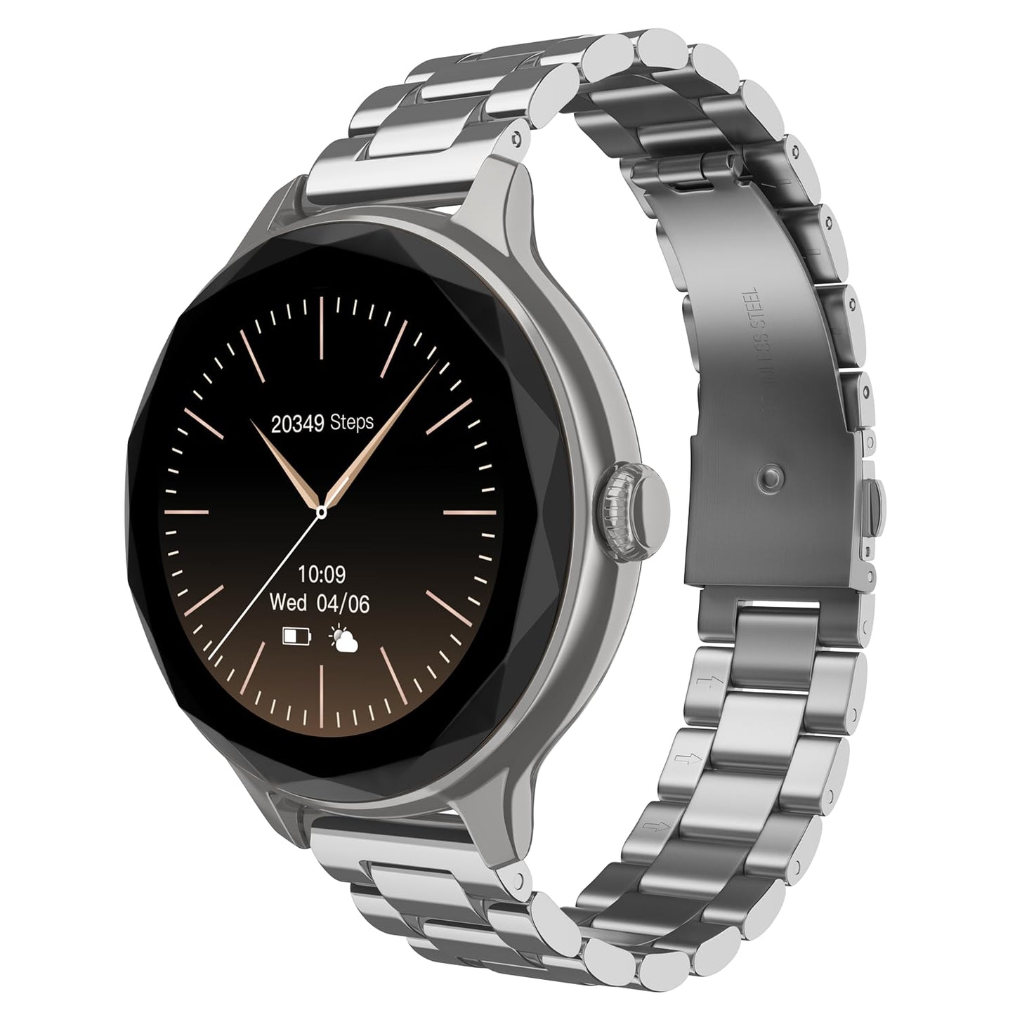 Noise NoiseFit Grace Smartwatch - Metal Silver SaumyasStore