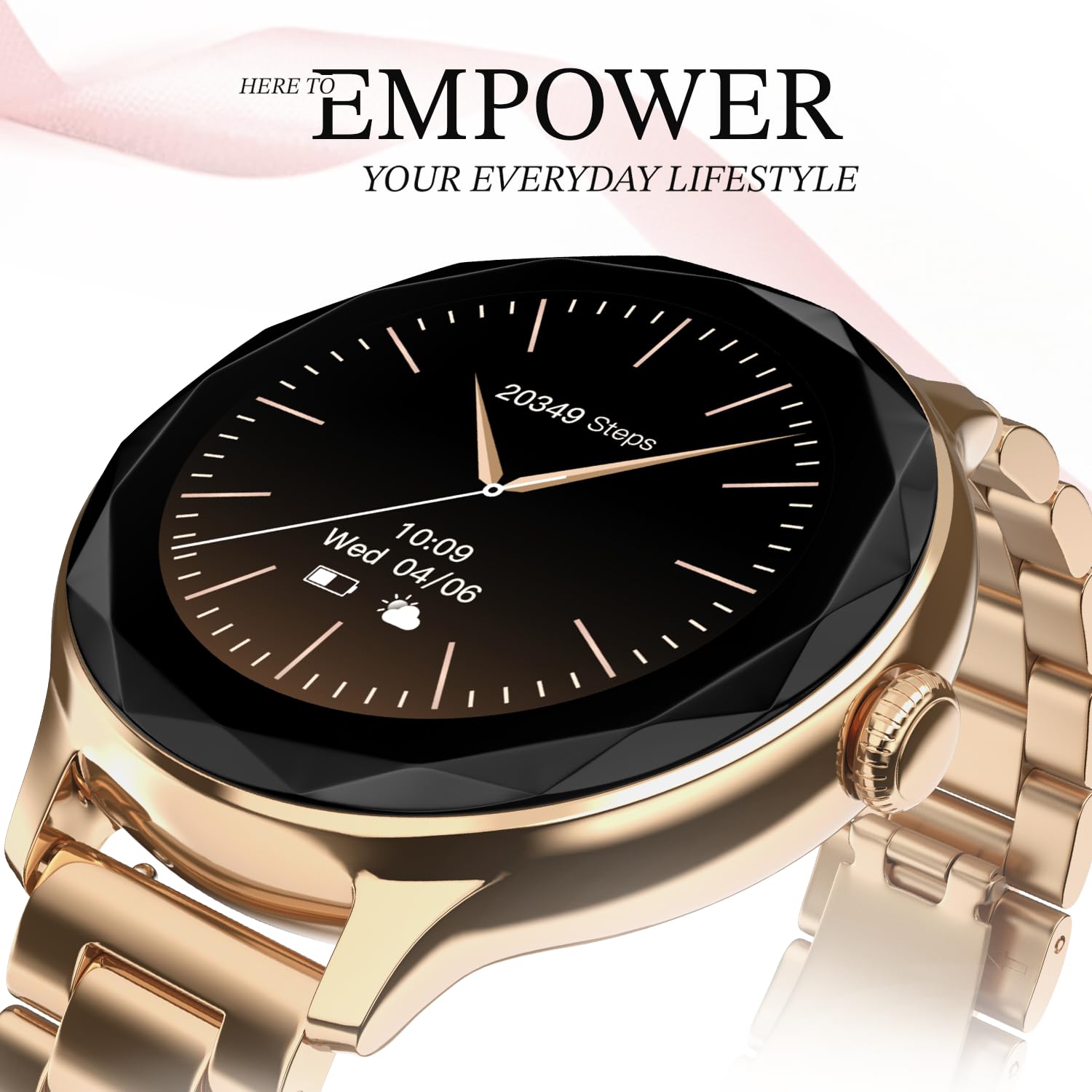 Noise NoiseFit Grace Smartwatch - Rose Gold SaumyasStore