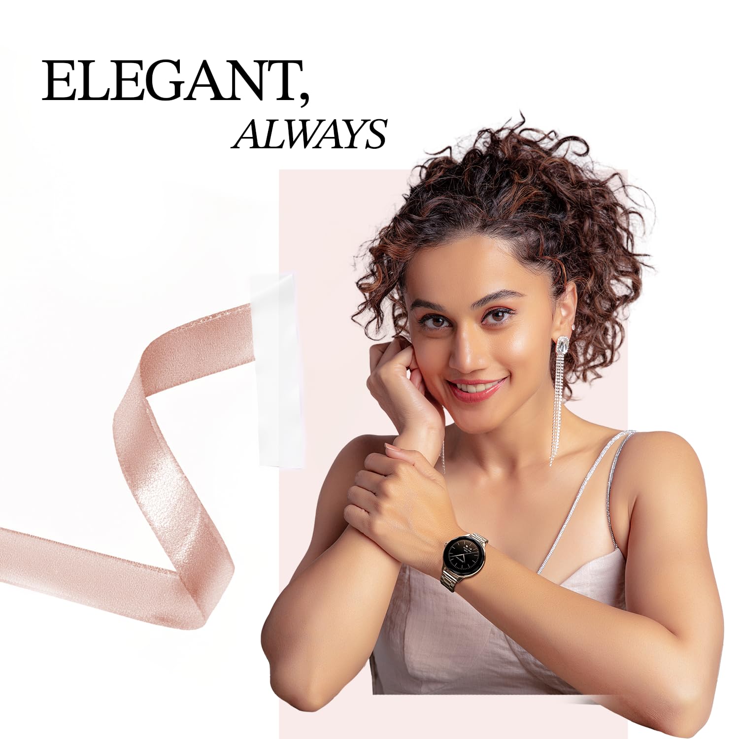 Noise NoiseFit Grace Smartwatch - Rose Gold SaumyasStore