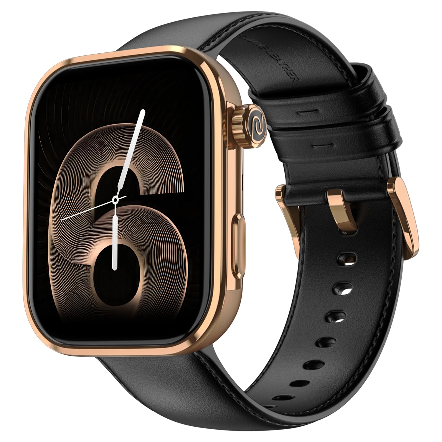 Noise Pro 6 Max Smart Watch:Intelligent AI, Endless AI Watch Faces, AI Companion, 1.96” AMOLED, Stainless Steel Build, Built-in GPS, 5 ATM, EN2 Processor, for iOS & Android(Copper Black) SaumyasStore