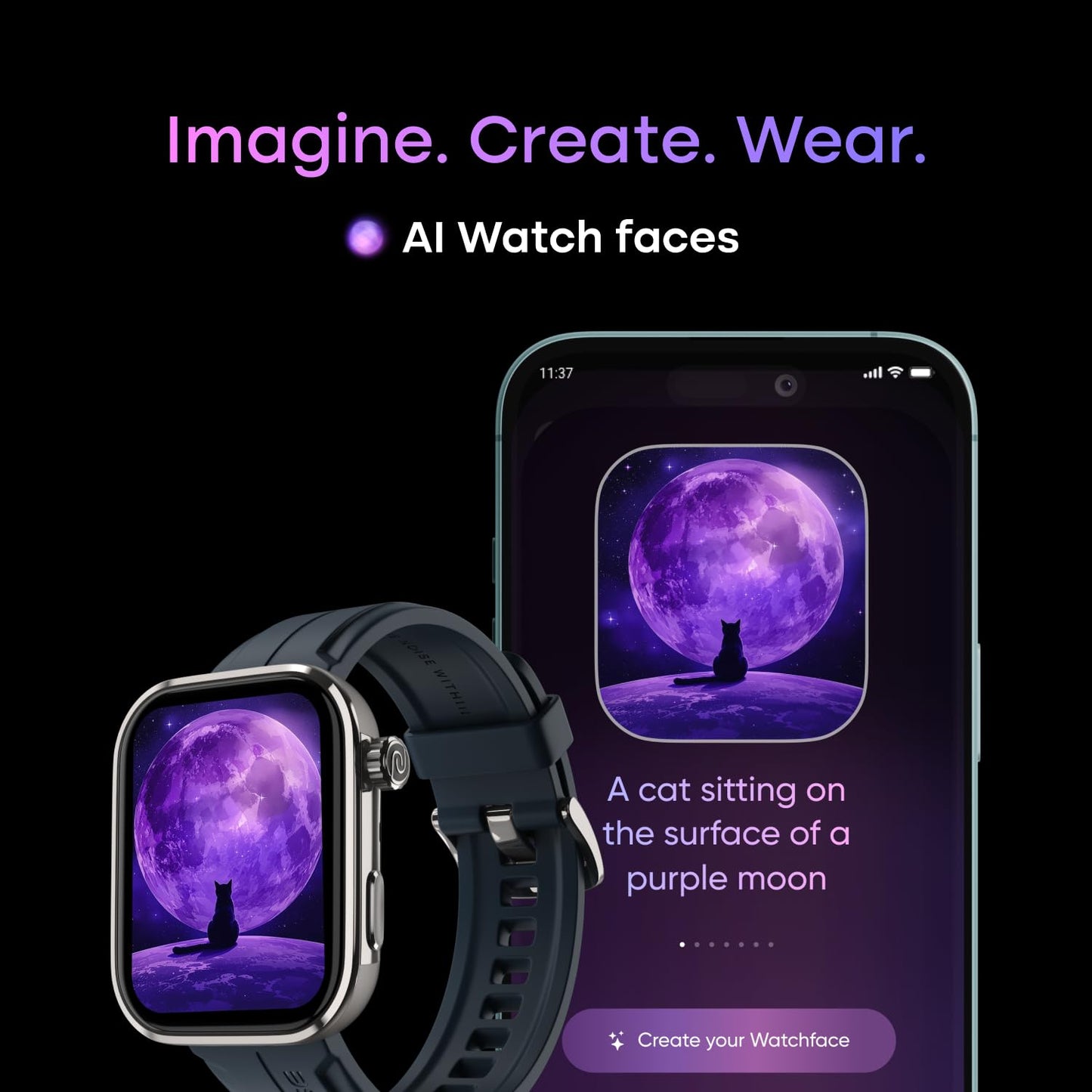 Noise Pro 6 Max Smart Watch:Intelligent AI, Endless AI Watch Faces, AI Companion, 1.96” AMOLED, Stainless Steel Build, Built-in GPS, 5 ATM, EN2 Processor,for iOS & Android(Signature Brown) SaumyasStore