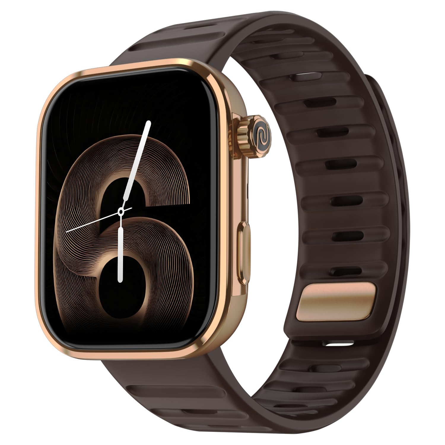 Noise Pro 6 Max Smart Watch:Intelligent AI, Endless AI Watch Faces, AI Companion, 1.96” AMOLED, Stainless Steel Build, Built-in GPS, 5 ATM, EN2 Processor,for iOS & Android(Signature Brown) SaumyasStore