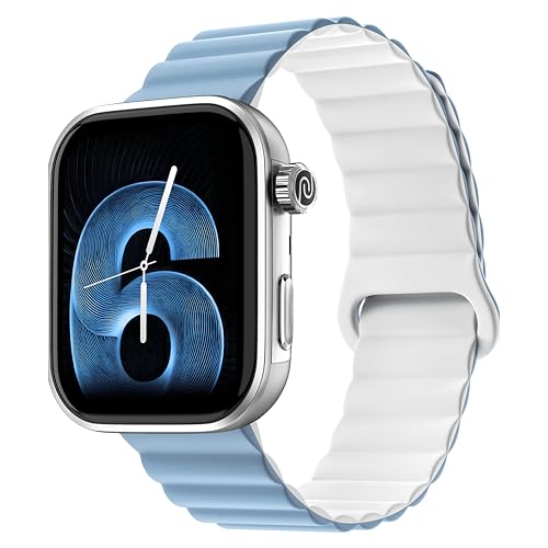 Noise Pro 6 Smart Watch:Intelligent AI, Endless AI Watch Faces, AI Companion, 1.85” AMOLED, EN2 Processor, Nebula UI 2.0, Emergency SOS, Compatible with iOS & Android(Magnetic Blue) SaumyasStore