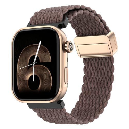 Noise Pro 6 Smart Watch:Intelligent AI, Endless AI Watch Faces, AI Companion, 1.85” AMOLED, EN2 Processor, Nebula UI 2.0, Emergency SOS, Compatible with iOS & Android(Vineyard Weave) SaumyasStore