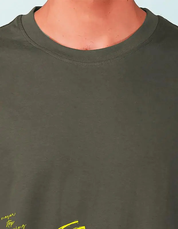 Nusyl Knitted Printed Half Sleeves Mens Round Neck T-Shirt SaumyasStore