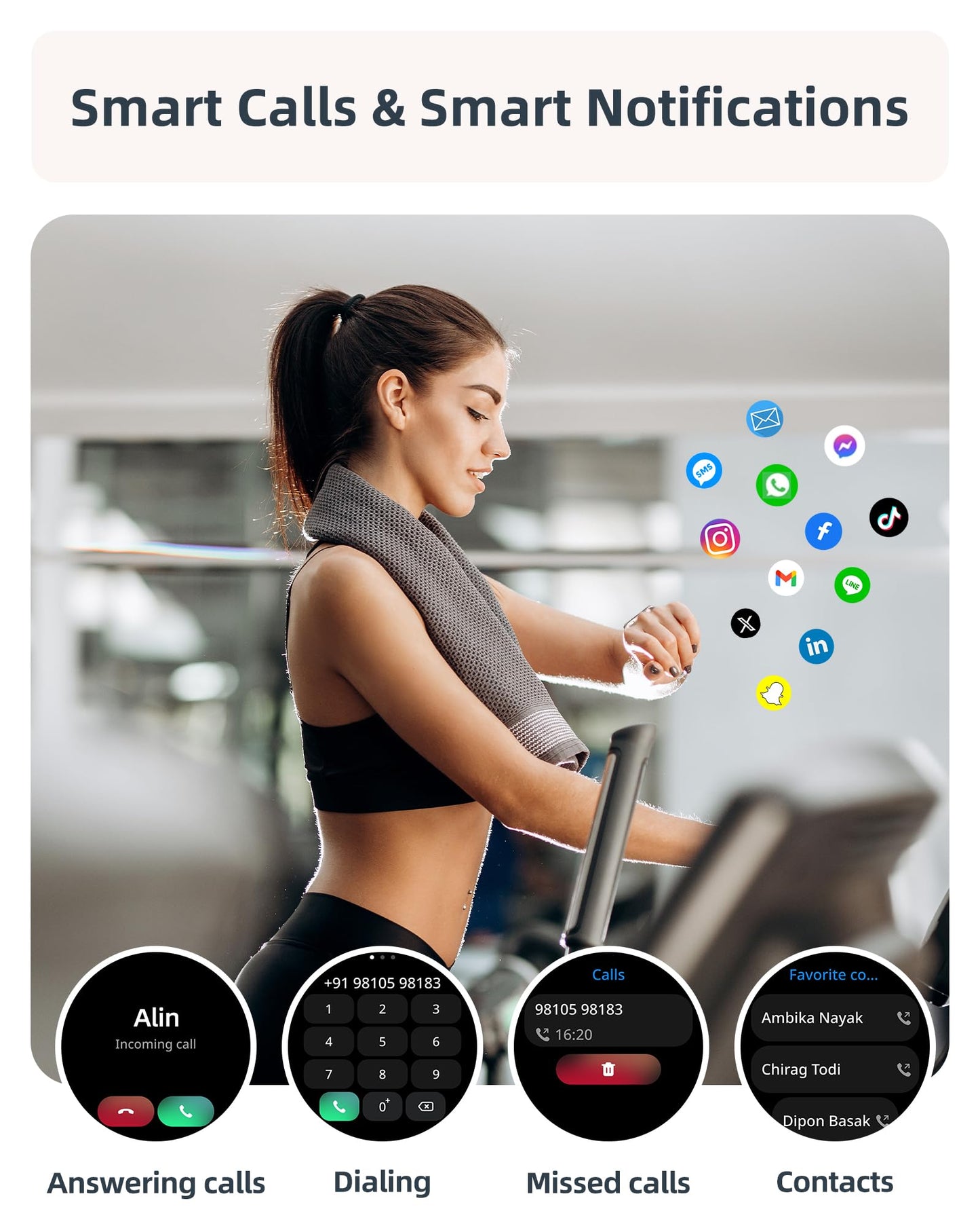 Parsonver Smart Watch for Women(Answer/Make Calls), 5ATM Waterproof Swimming Monitor, Fitness Tracker with 100+ Sports Modes, Heart Rate, Sleep Monitor, 44mm Smartwatch for Android & iPhone, Rose Gold SaumyasStore