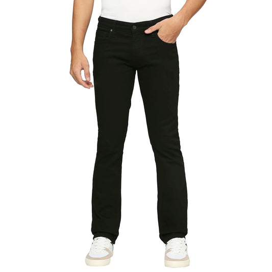 Pepe Jeans Men's Mid Rise Slim Fit Jeans Black SaumyasStore
