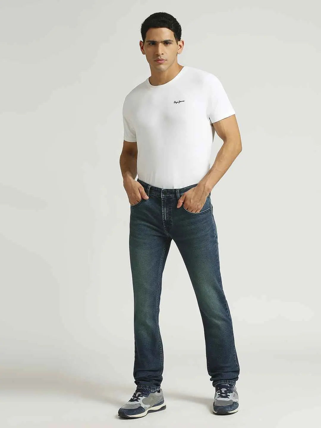 Pepe Jeans Men's Mid Rise Slim Fit Jeans SaumyasStore