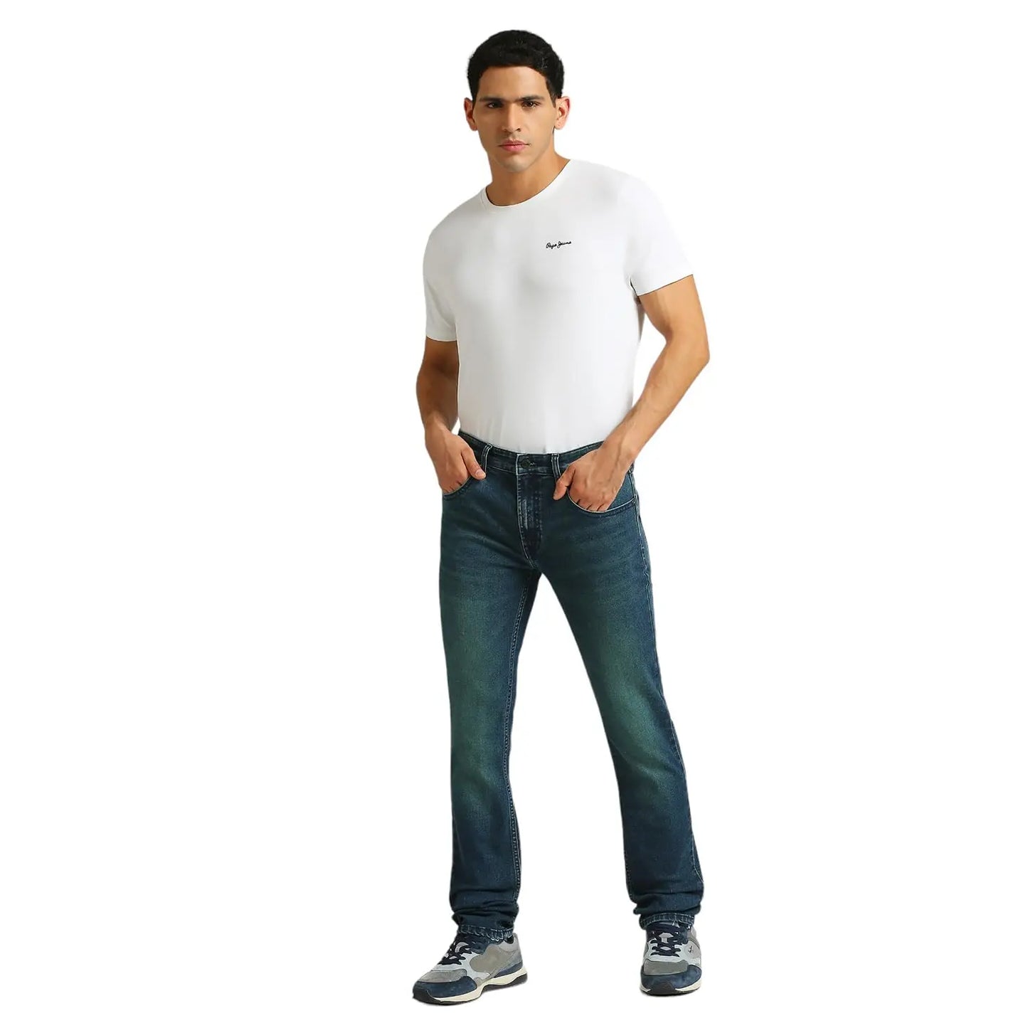 Pepe Jeans Men's Mid Rise Slim Fit Jeans SaumyasStore