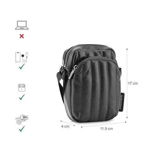 Puffer Hustle Sling | Faux-Leather Women's Handbags | Sling for Casual Carry SaumyasStore