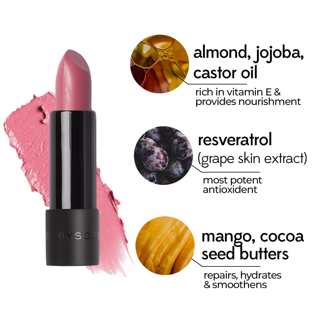 RUBY's ORGANICS Lip Beauty Gift Kit,Everyday Pinks Combo Pack Of Lipstick&Lipgloss,Moisturizing,Long Lasting,Non Sticky&Non Drying Formula,Glossy Texture,Lip Makeup,Paraben Free - Nuddy&Malibu SaumyasStore