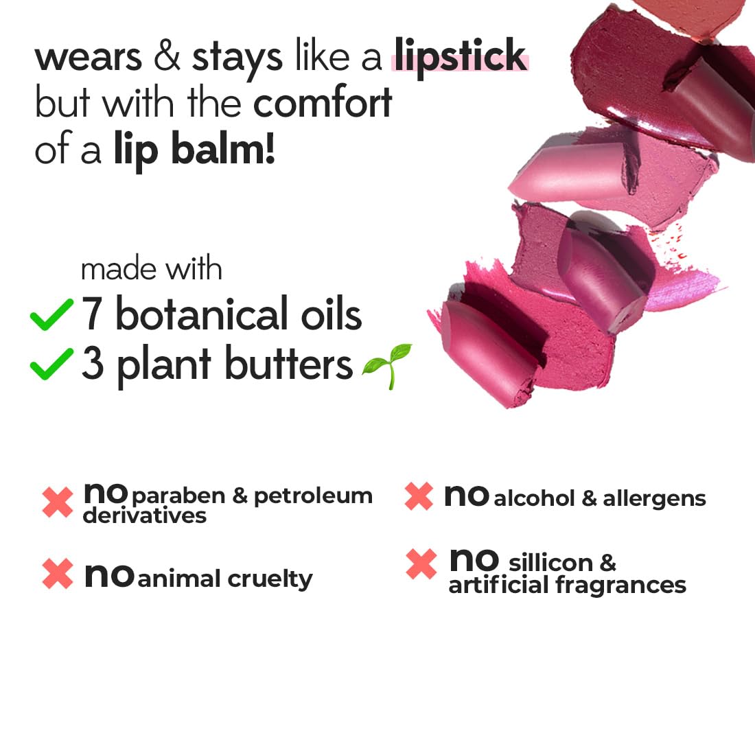 RUBY's ORGANICS Lip Beauty Gift Kit,Everyday Pinks Combo Pack Of Lipstick&Lipgloss,Moisturizing,Long Lasting,Non Sticky&Non Drying Formula,Glossy Texture,Lip Makeup,Paraben Free - Nuddy&Malibu SaumyasStore