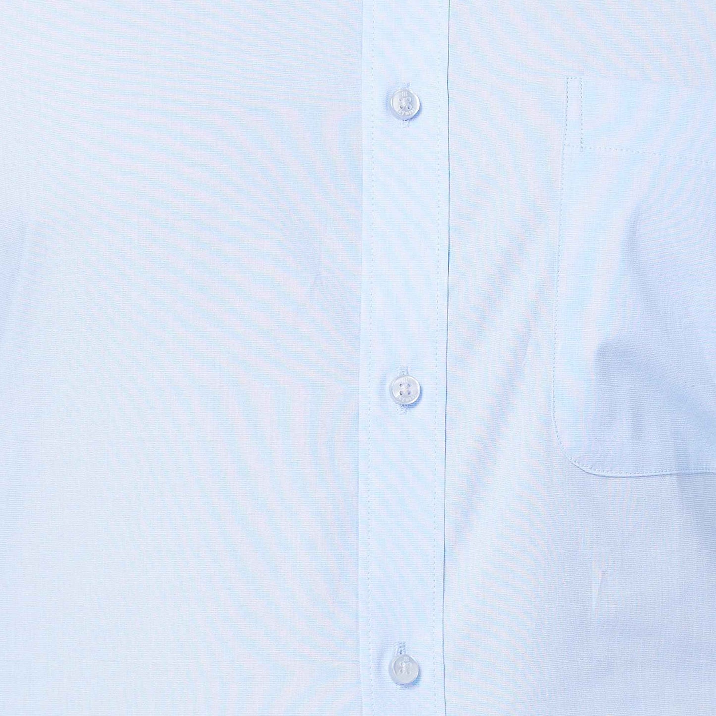 Raymond Men's Slim Fit Pure Cotton Structure Pattern Semi Cutaway Collar Full Sleeve Formal Shirt (Size: 40)-RMSX12860-B2 Light Blue SaumyasStore