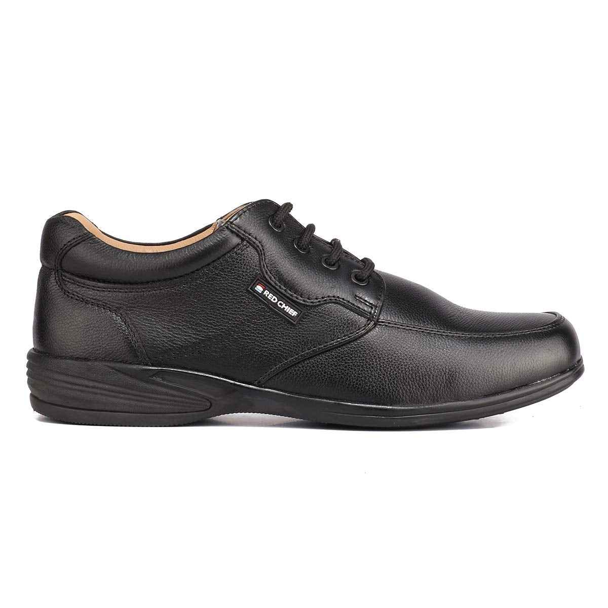 Red Chief Black Leather Formal Derby Shoes for Men_Size 8_UK_RC3506 001 SaumyasStore