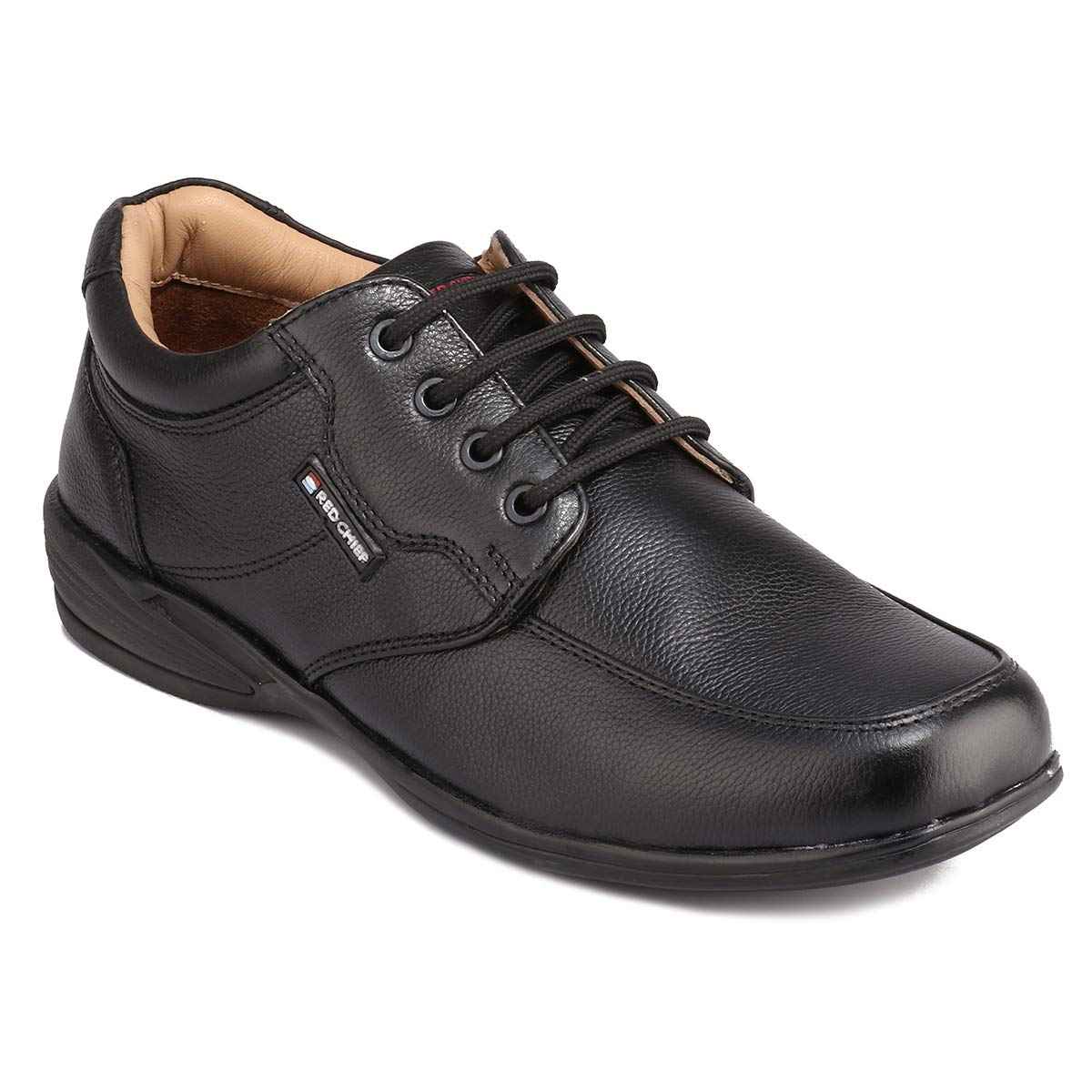 Red Chief Black Leather Formal Derby Shoes for Men_Size 8_UK_RC3506 001 SaumyasStore