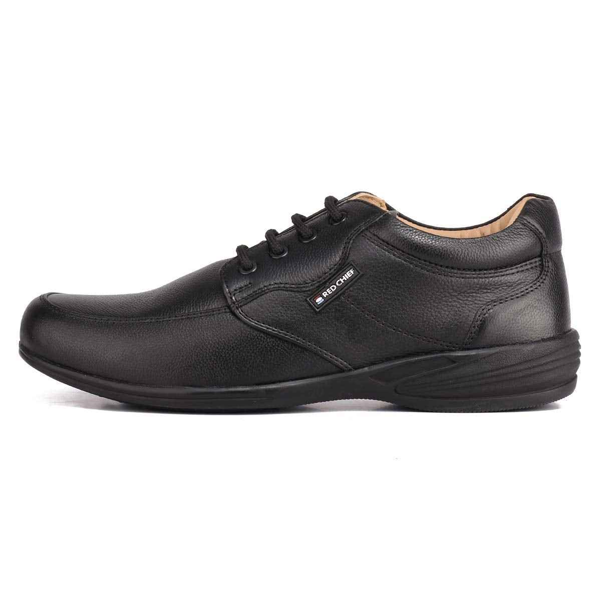 Red Chief Black Leather Formal Derby Shoes for Men_Size 8_UK_RC3506 001 SaumyasStore