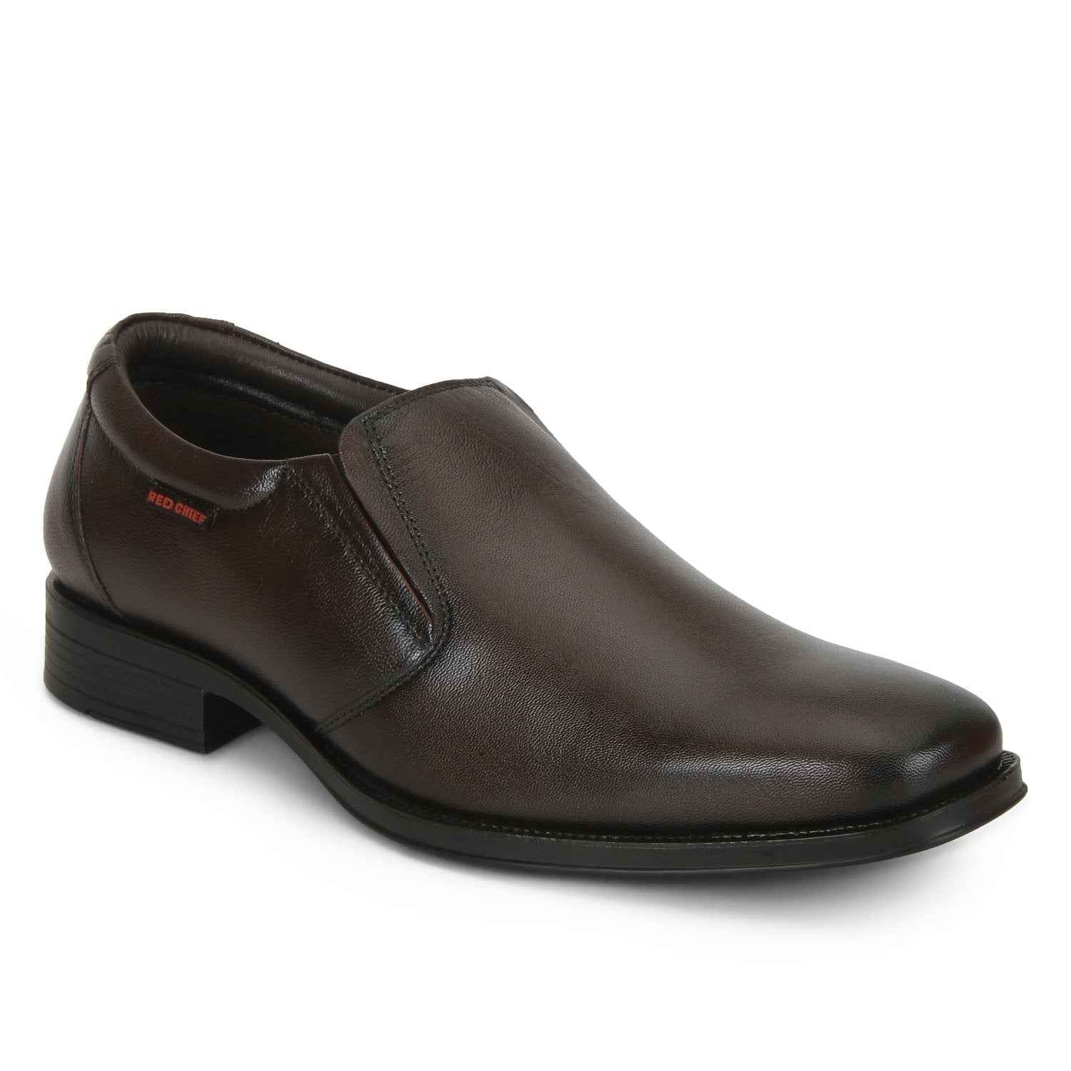 Red Chief Classic Slip-On | Men's Formal Shoes for Office | Brown | TPR Sole SaumyasStore