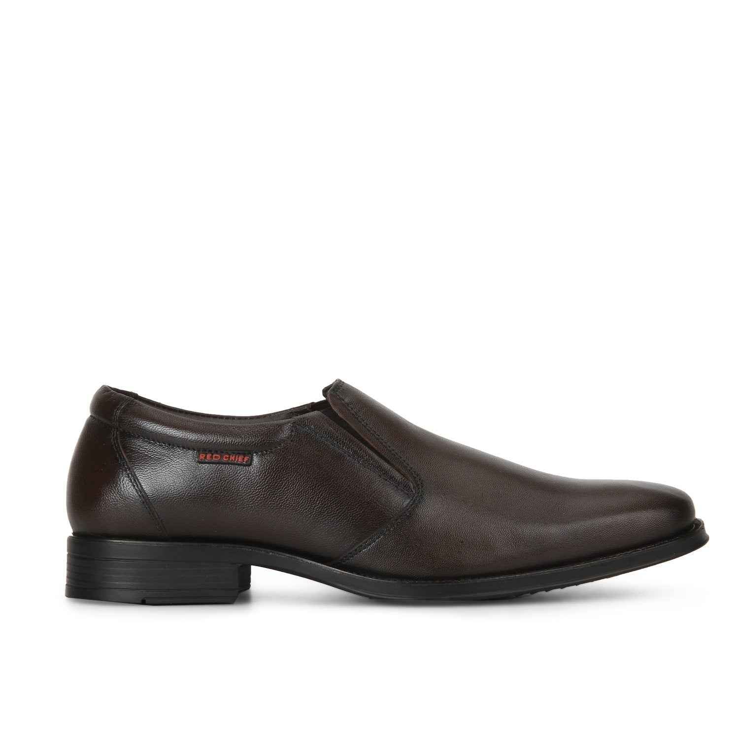 Red Chief Classic Slip-On | Men's Formal Shoes for Office | Brown | TPR Sole SaumyasStore