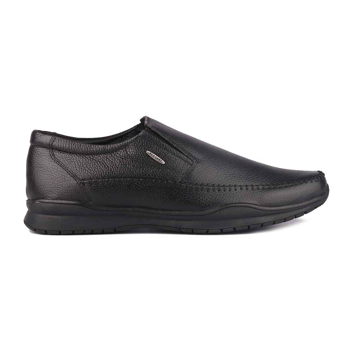 Red Chief Classic Slip On | Men's Formal Shoes for Office | Rubber Sole | Black |Size 8 UK | RC3836 SaumyasStore