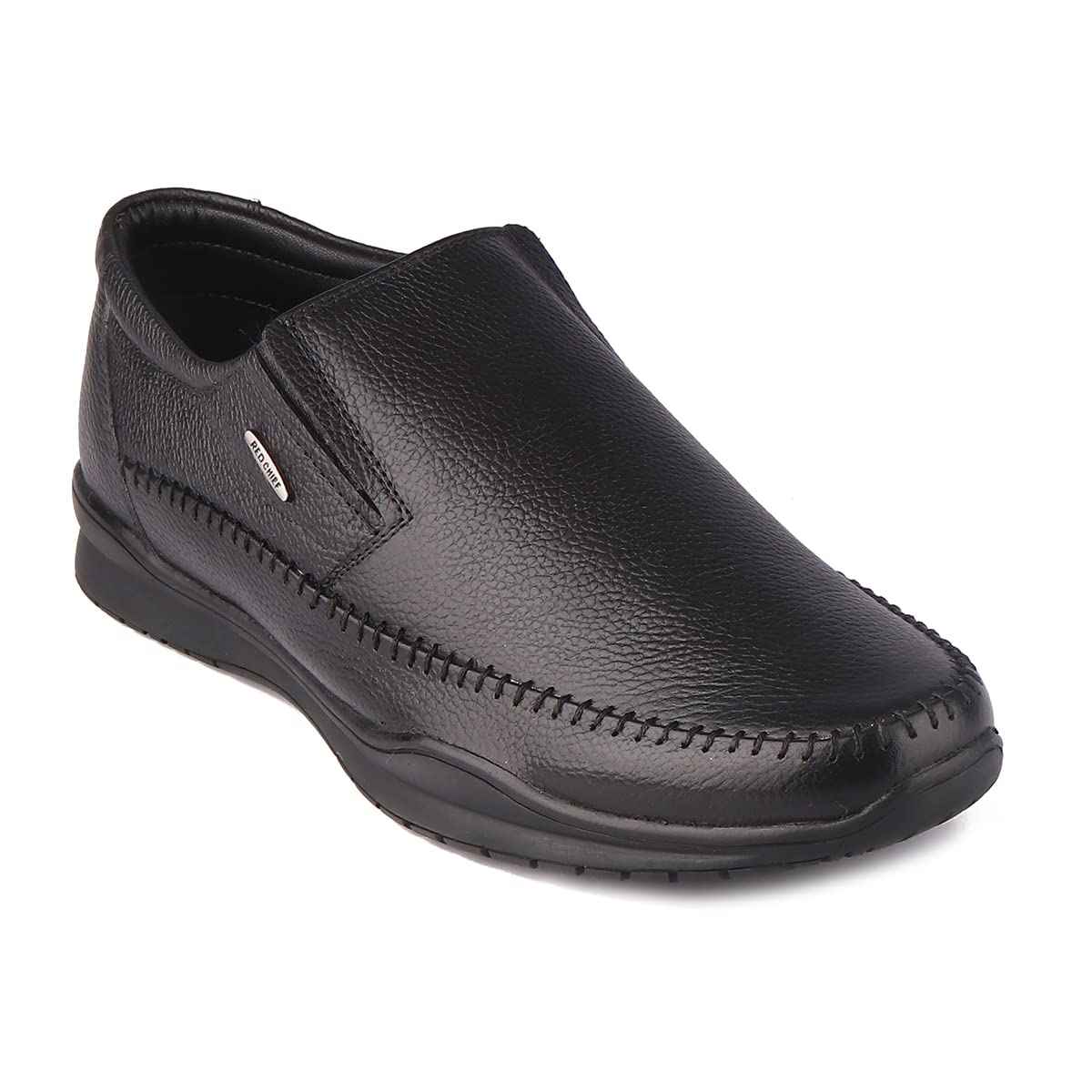 Red Chief Classic Slip On | Men's Formal Shoes for Office | Rubber Sole | Black |Size 8 UK | RC3836 SaumyasStore