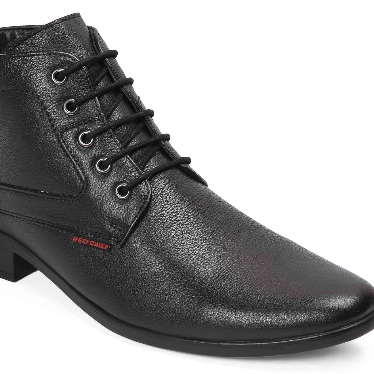 Red Chief Derby Lace Up | Men's Formal Shoes for Office | PU Sole | Black |Size 8 UK | RC3545 SaumyasStore