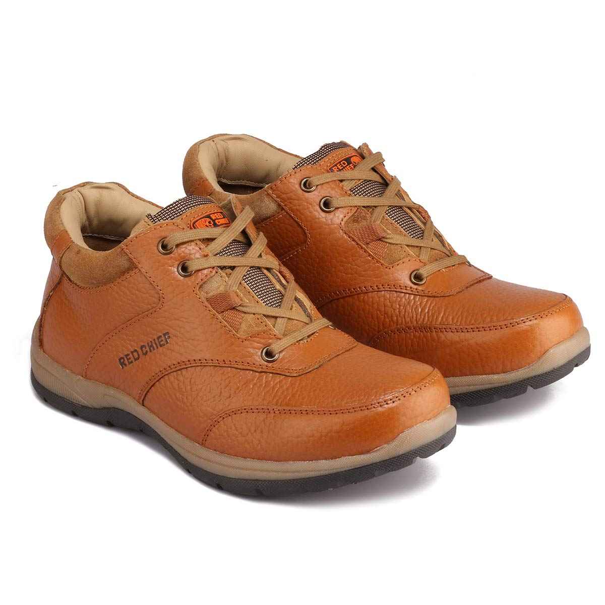 Red Chief Lace Up | Casual Shoes for Men | TPR Sole | Elephant Tan |Size 10 UK | RC3421 SaumyasStore