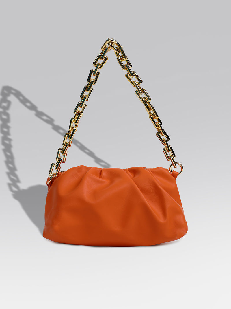 Cassandra Orange Handbag - SaumyasStore