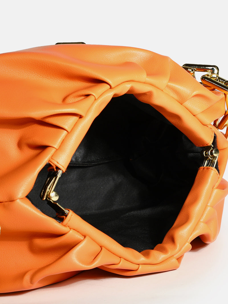 Cassandra Orange Handbag - SaumyasStore