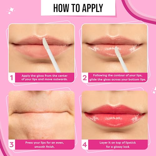 SUGAR POP High shine Lip Gloss - 02 Cotton Candy - 3.5 ml | Richly Pigmented | Hyaluronic-Infused | Vitamin E, jojoba oil & shea butter enriched SaumyasStore
