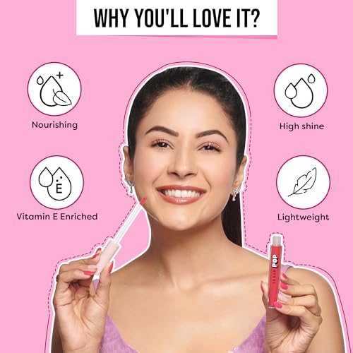 SUGAR POP High shine Lip Gloss - 02 Cotton Candy - 3.5 ml | Richly Pigmented | Hyaluronic-Infused | Vitamin E, jojoba oil & shea butter enriched SaumyasStore