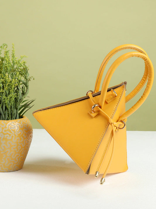 Bright And Beautiful Yellow Cross Body Bag - SaumyasStore