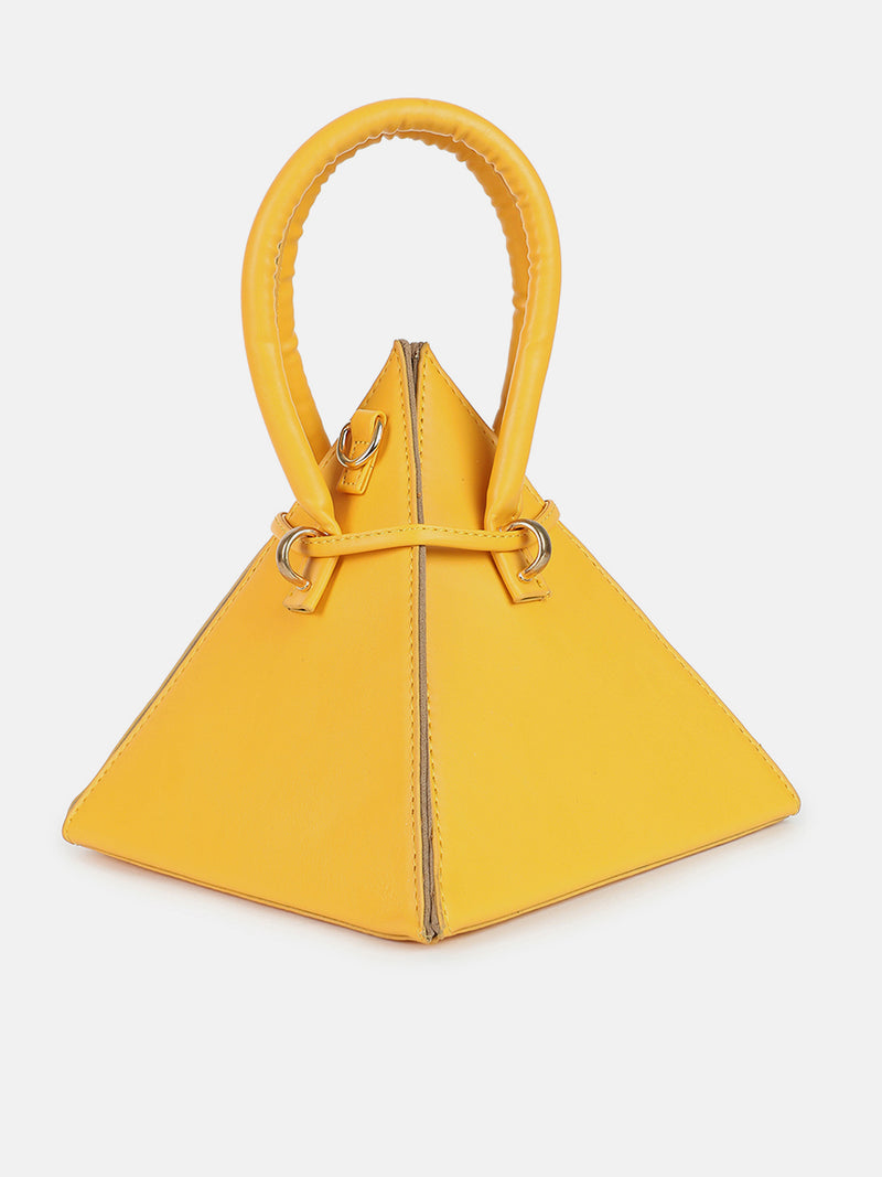 Bright And Beautiful Yellow Cross Body Bag - SaumyasStore
