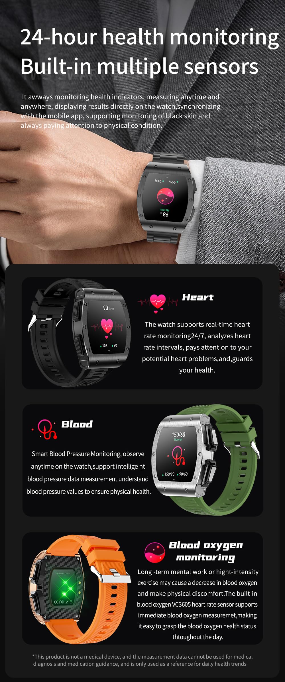 Smart Watch with Earbuds, 2 in 1 Military Bluetooth Smart Watch, 1.91" HD IPS Screen Smartwatch for Men, Rugged Military Bluetooth Call Fitness Tracker, IP67 Waterproof, AI Voice Assistant (Silver) SaumyasStore