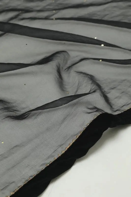 Soch Womens Blue Viscose Crepe Embroidered Co-Ord Set With Cutdana SaumyasStore