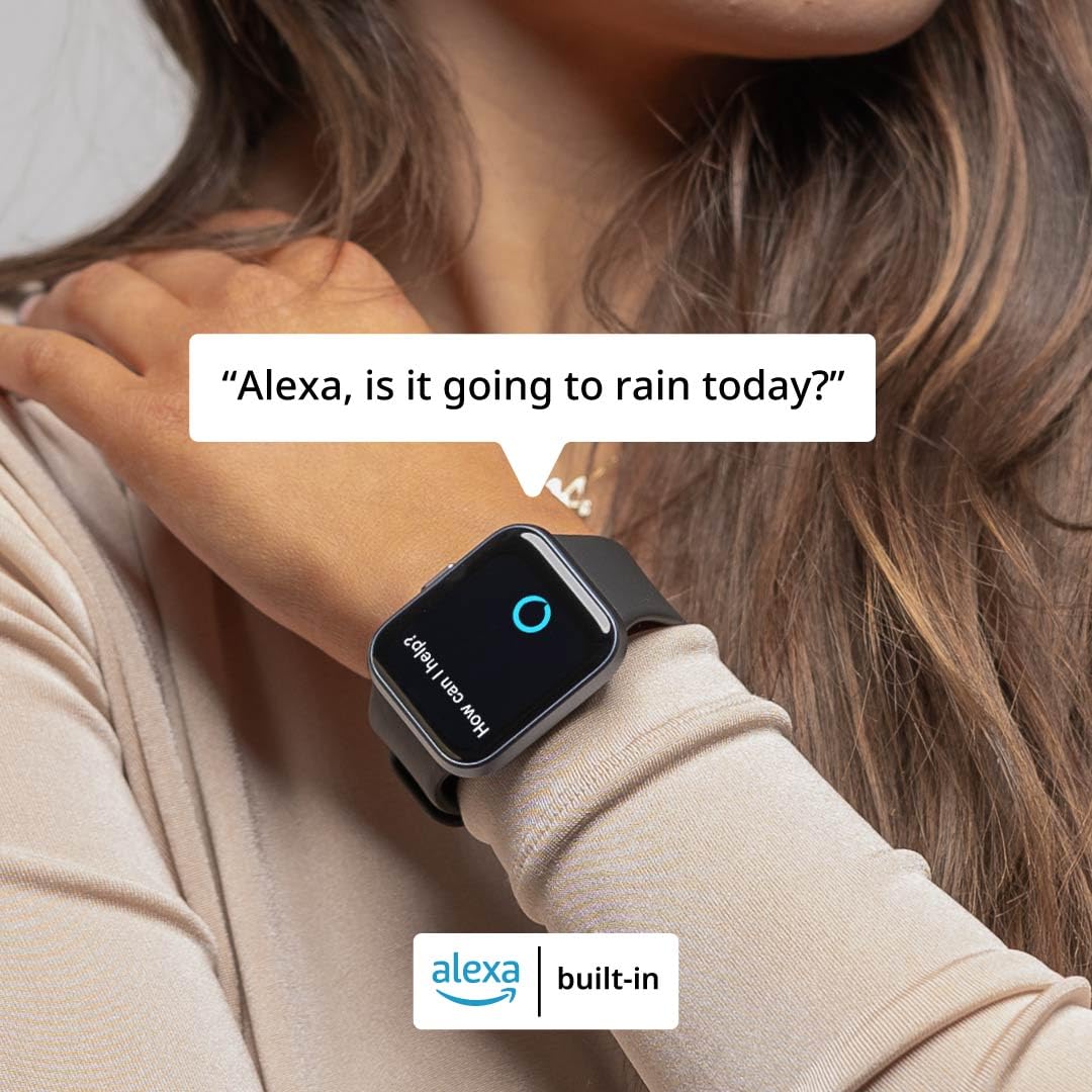 Spade & Co Health Smartwatch 3 - Health, Fitness & Activity Tracker with 10+ Day Battery Life, Alexa Built-in, Bluetooth Call, Sleep Monitor, Waterproof for iPhone & Android, Men & Women (Rose Gold) SaumyasStore