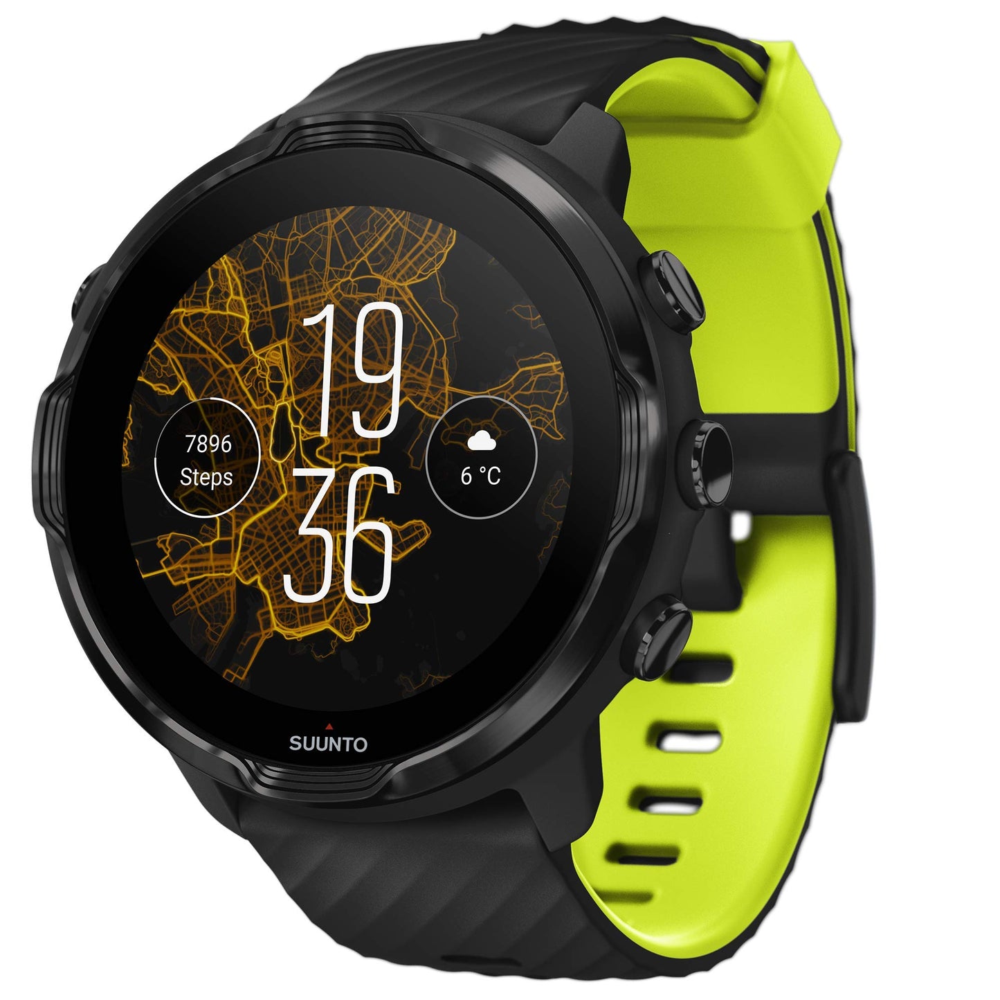 Suunto 7, GPS Sport Smartwatch with Wear OS by Google (Black Lime) SaumyasStore